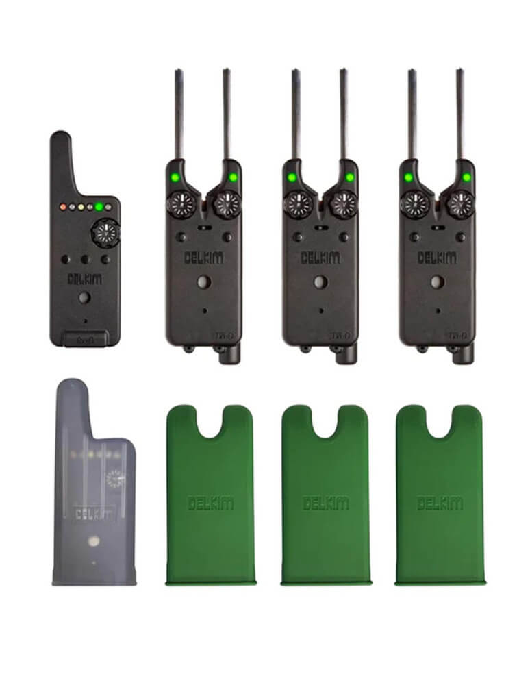 Set de alarmas 3+1 Delkim Digital Txi-D Verde - Tienda Carpfishing