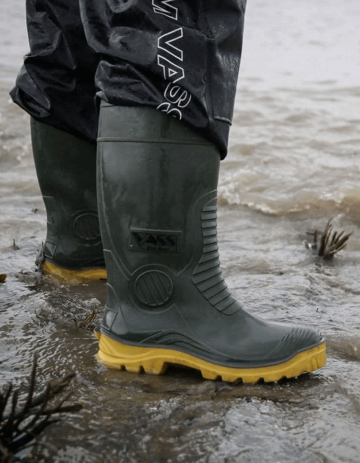 Botas de agua Vass E Caqui Amarillo - Tienda Carpfishing