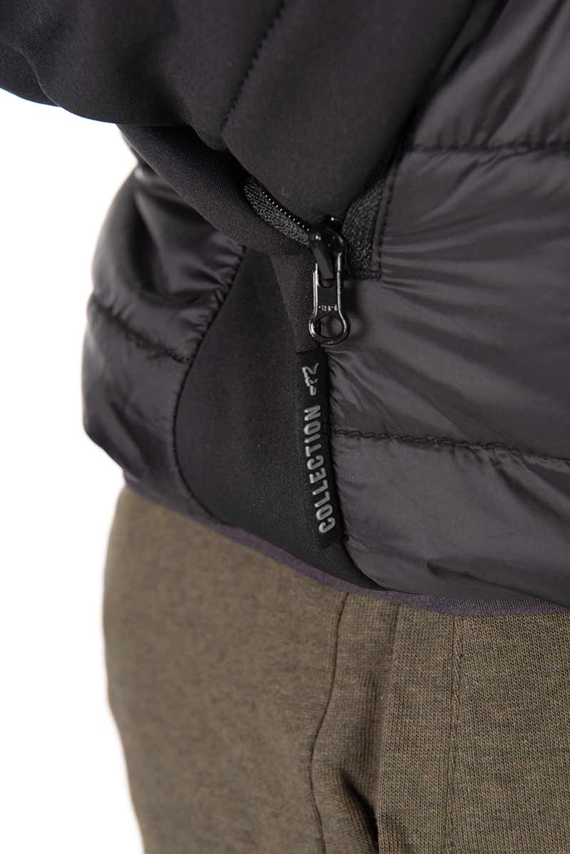 Chaqueta Fox Collection Hybrid Negro/Naranja - Tienda Carpfishing