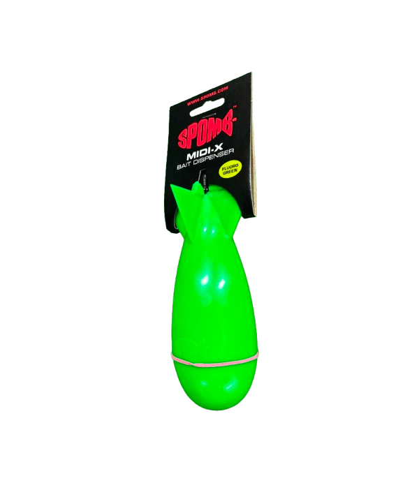 Cohete cebador Spomb Midi X Exclusive Fluro Verde - Tienda Carpfishing