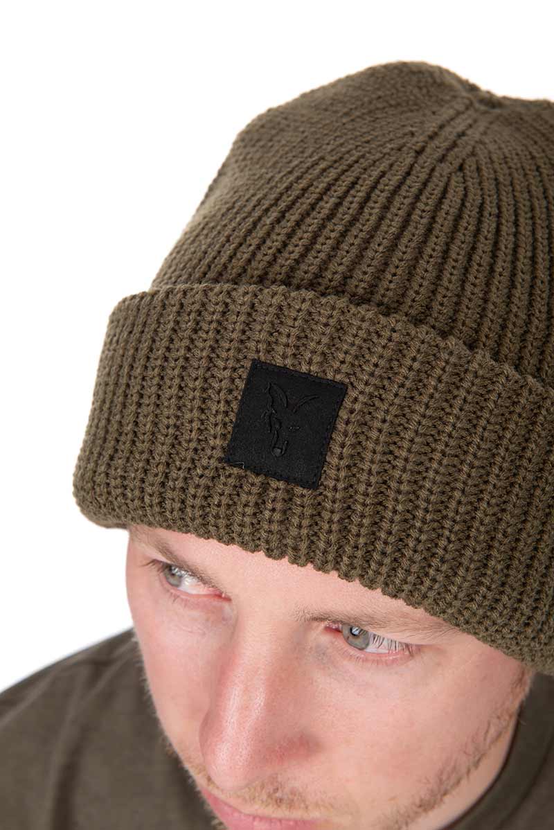 Gorro de lana merino Fox Verde - Tienda Carpfishing