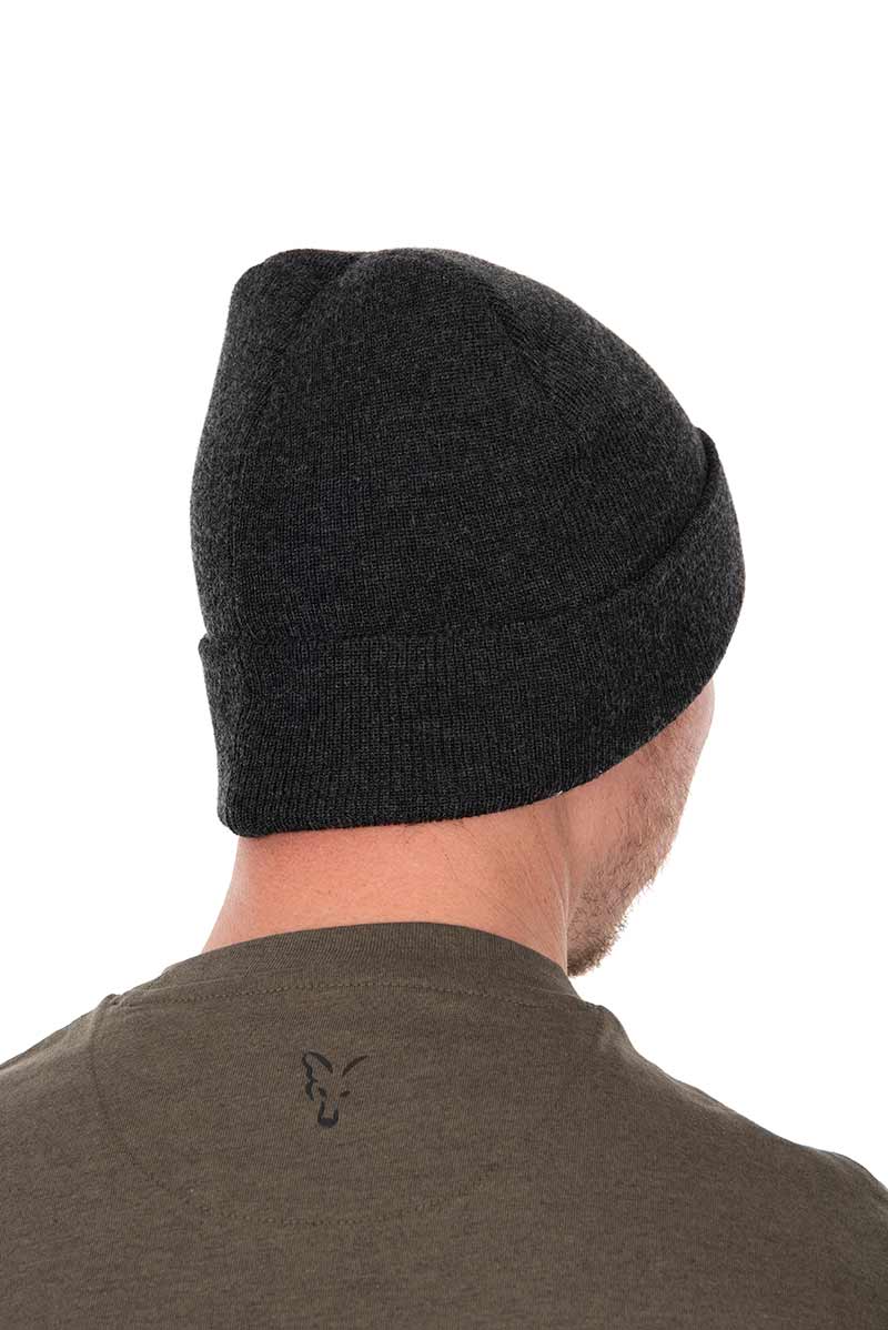 Gorro Fox Collection Beanie Negro y Naranja - Tienda Carpfishing
