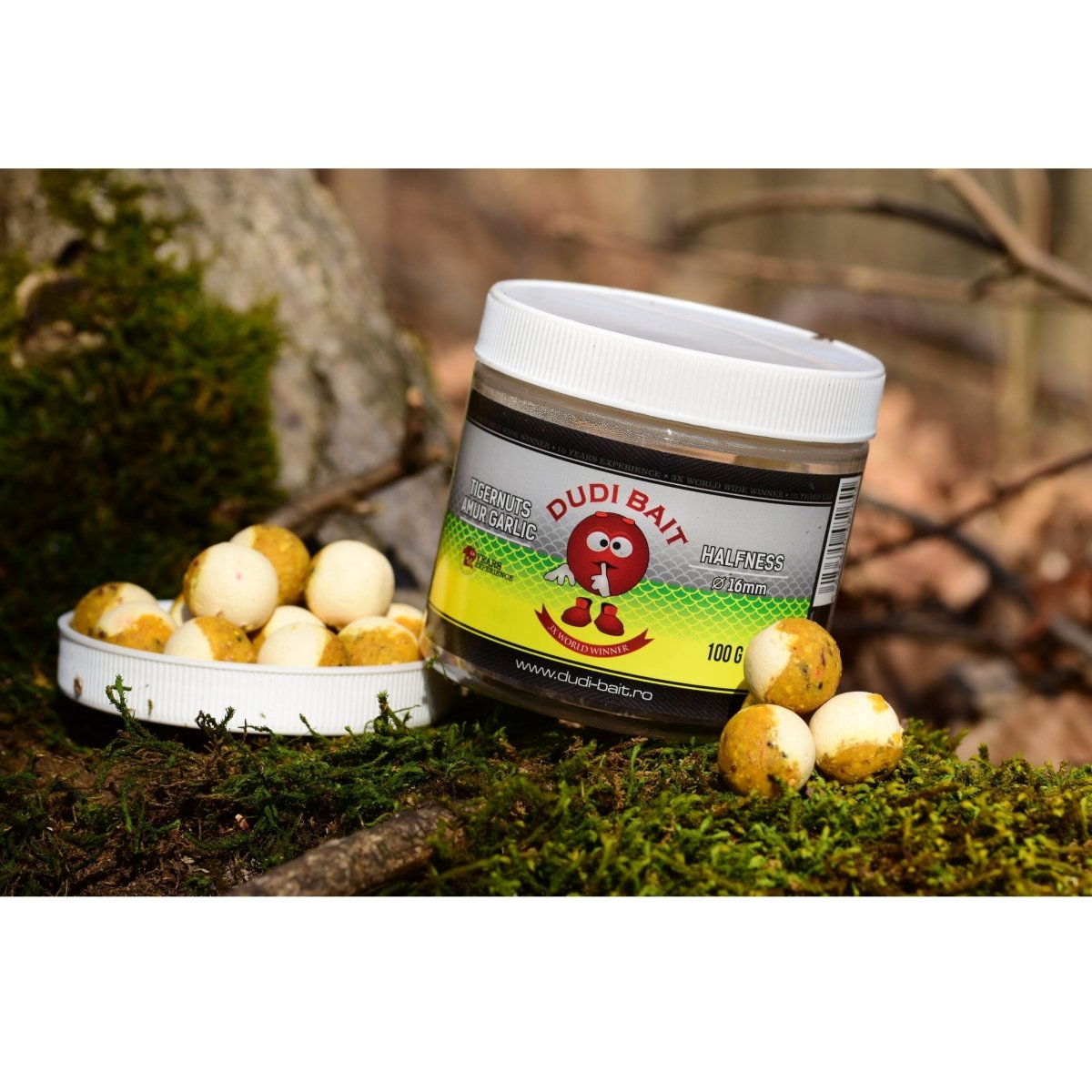 Halfness Dudi Bait Tigernuts Garlic 20 mm - Tienda Carpfishing