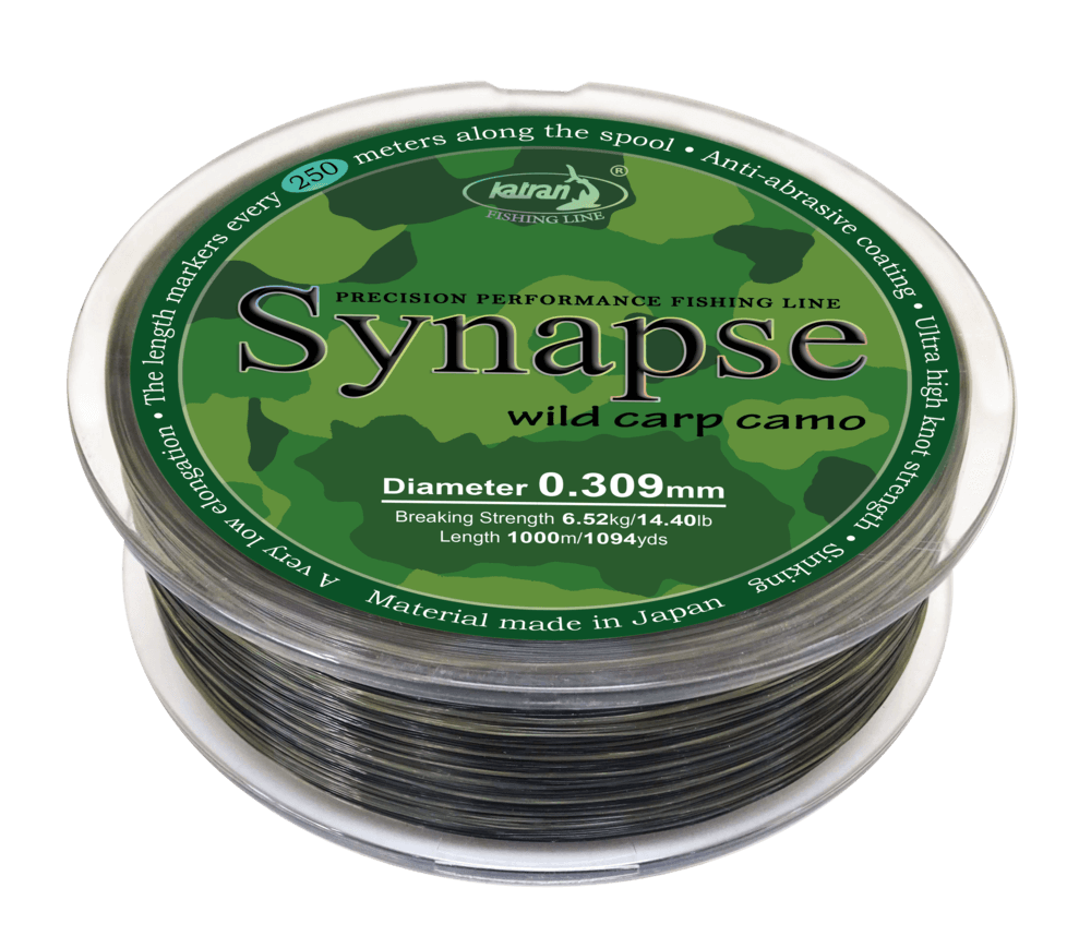 Hilo Katran Synapse Wild Carp Camo 0,30 mm 1000 m - Tienda Carpfishing