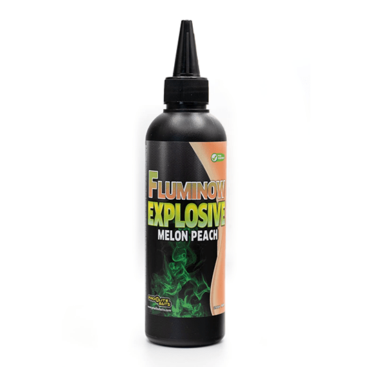 Líquido Fluminow Explosive Pro Elite Baits Melon & Peach 200 ml - Tienda Carpfishing