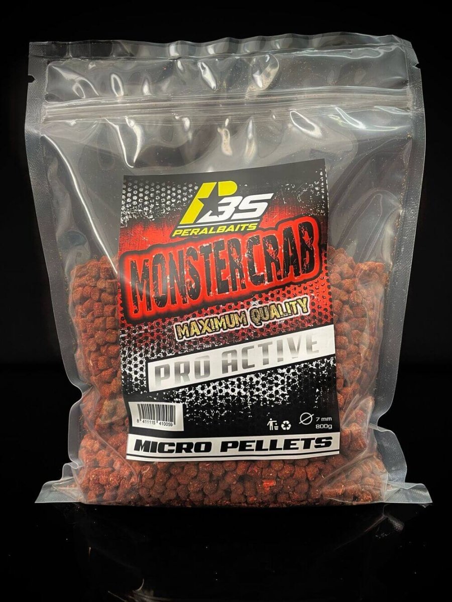 Micro Pellets Peralbaits Monster Crab 7 mm - Tienda Carpfishing