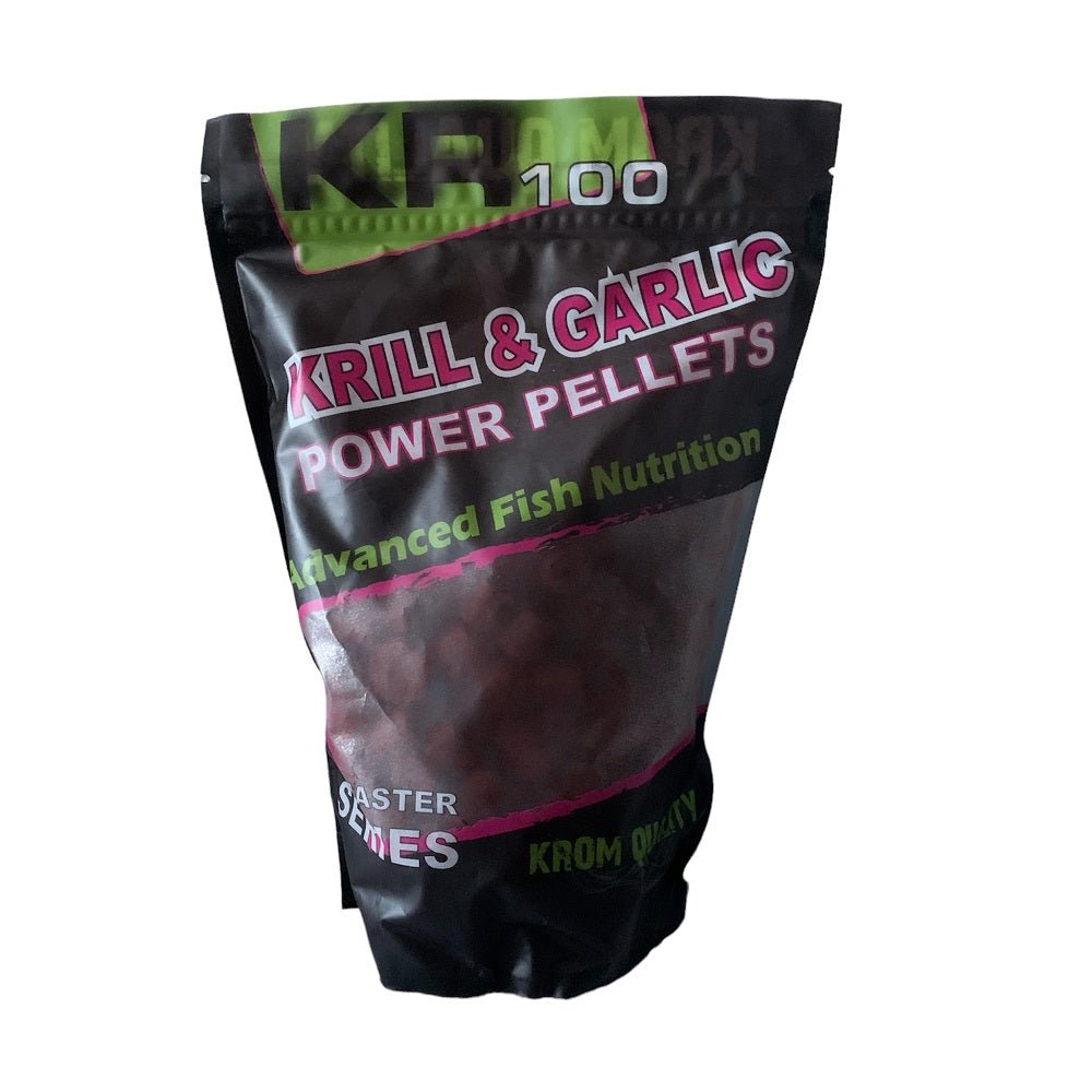 Pellets Krom Quality KR100 Power Krill & Garlic 8mm 800g - Tienda Carpfishing