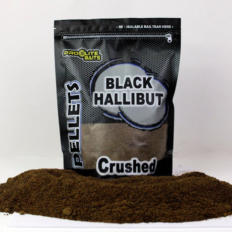 Pellets triturados Pro Elite Baits Halibut Negros 900 g - Tienda Carpfishing