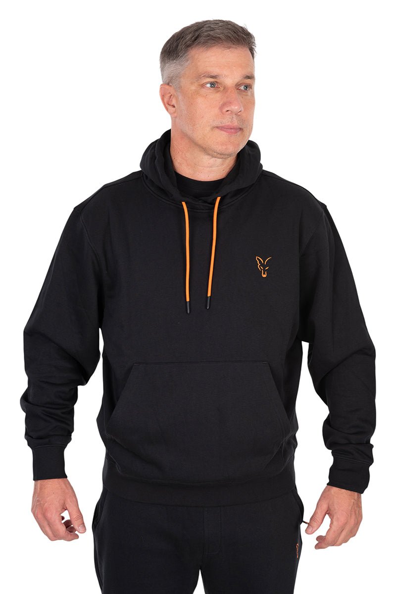 Sudadera Fox Classic Negra & Naranja - Tienda Carpfishing