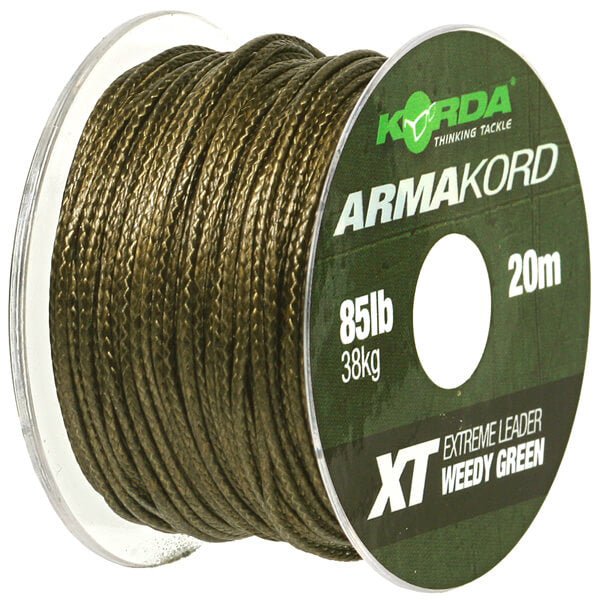 Trenzado Korda Arma Kord XT Verde 20 m - Tienda Carpfishing