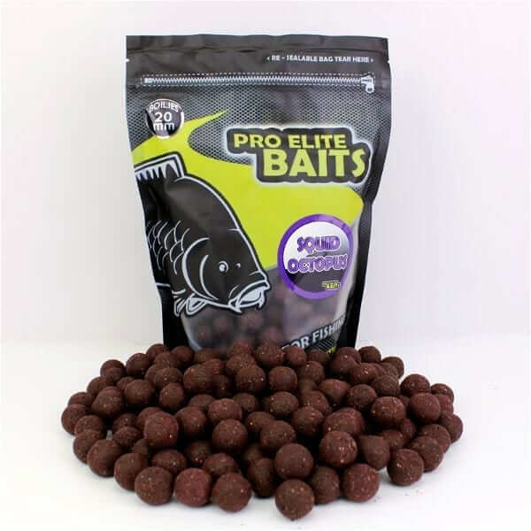 Boilies 20 mm Squid Octopus poisson fenag