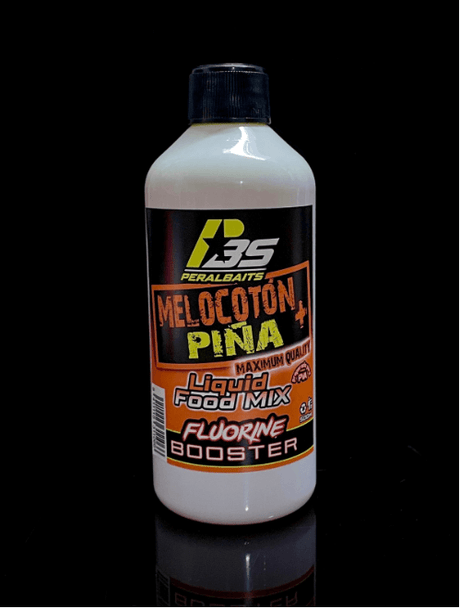 Remojo Booster Fluorine Peralbaits Melocoton Pina 500 ml