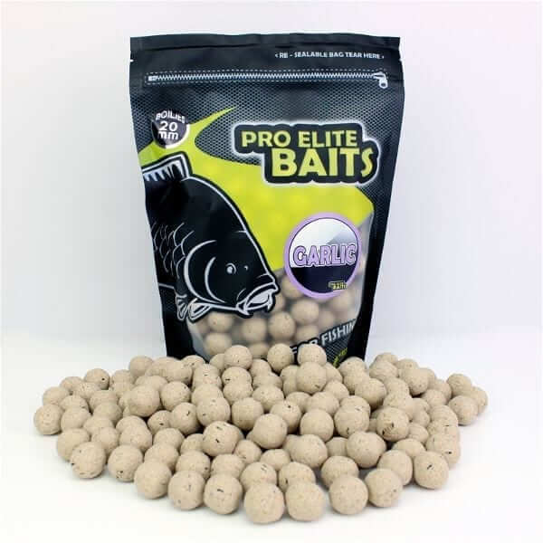 Boilies Pro Elite Baits Garlic 20mm - Tienda Carpfishing