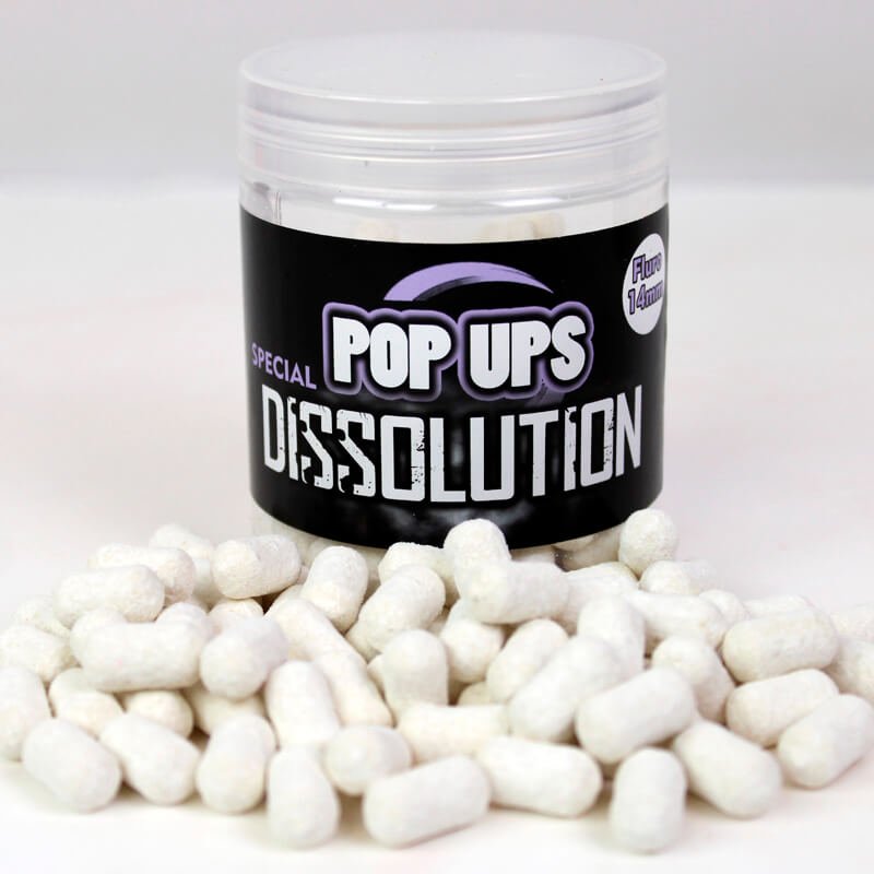 Pop ups Dumbells Pro Elite Baits Dissolution MB2 Blanco - Tienda Carpfishing