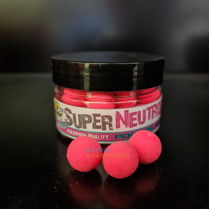 Pop ups Peralbaits Super Neutro Rosa Fluoro 15 mm - Tienda Carpfishing