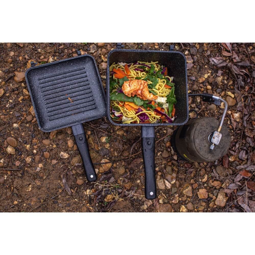 Set Utensilios de cocina Ridge Monkey Connect Deep Granite - Tienda Carpfishing