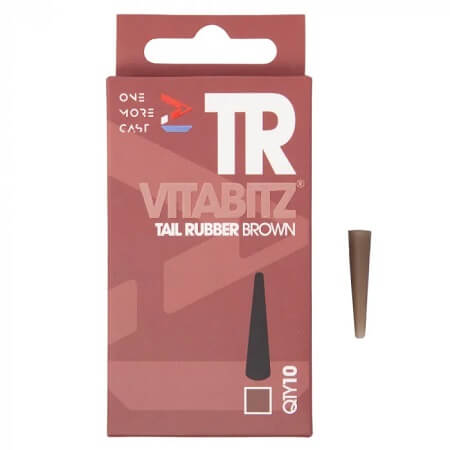 Tail Rubbers OMC Vitabitz Marrón - Tienda Carpfishing