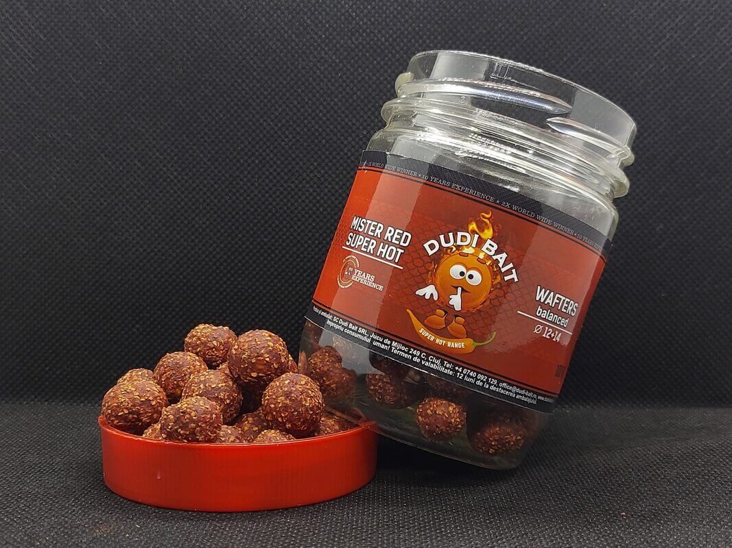 Wafters Dudi Bait Mister Red Super Hot 14+16 mm - Tienda Carpfishing