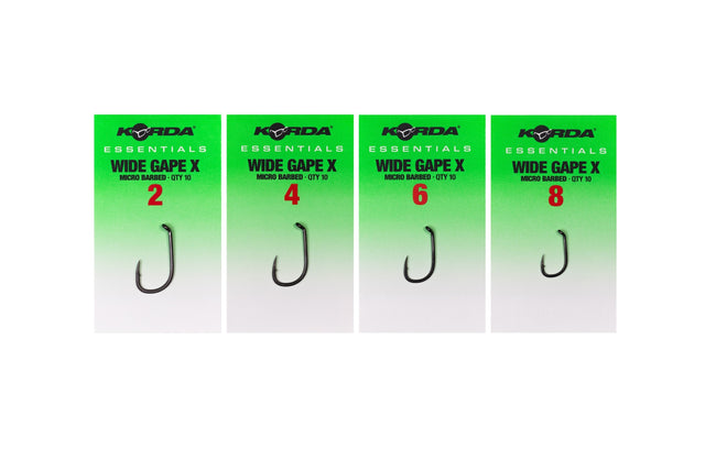 Anzuelos Korda Essentials Wide Gape X Barbed