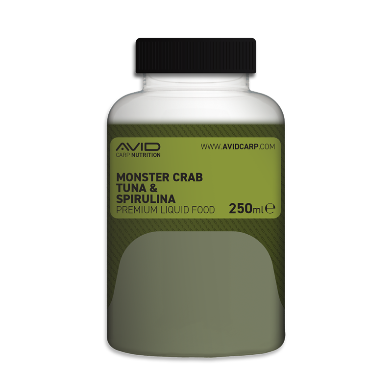 Aditivo Líquido Avid Carp Premium Monster Crab-Tuna & Spirulina - Tienda Carpfishing