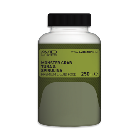 Aditivo Líquido Avid Carp Premium Monster Crab-Tuna & Spirulina - Tienda Carpfishing