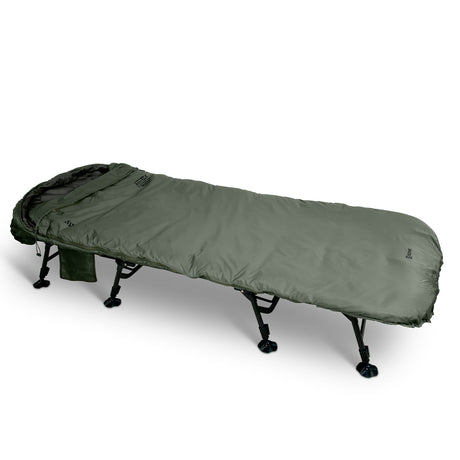 Bed Chair con saco de dormir Sonik Bank-Tek 5 estaciones ancho - Tienda Carpfishing