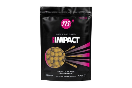 Boilies Mainline Impact High Leakage Piña 20 mm - Tienda Carpfishing