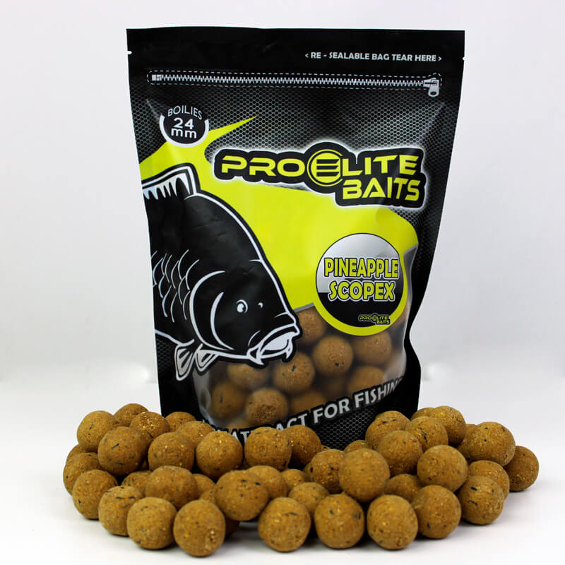 Boilies Pro Elite Baits Piña Scopex  24 mm