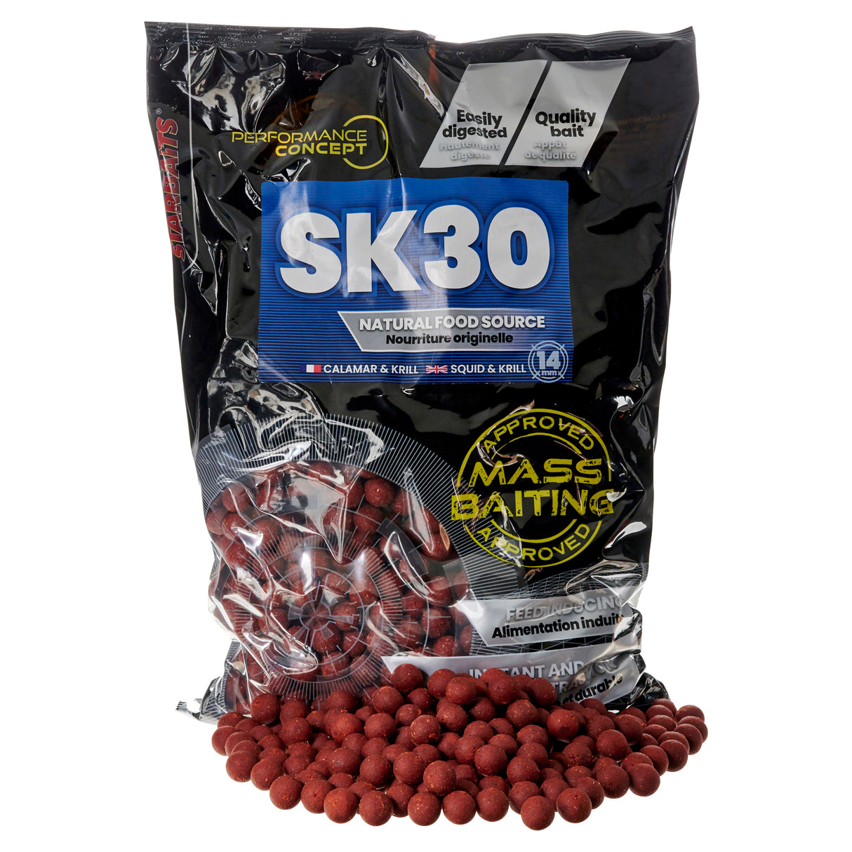 Boilies Starbaits Mass Baiting SK30 - 14 mm 3 kg