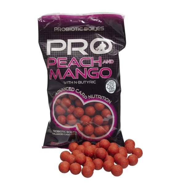 Boilies Starbaits Probiotic Peach Mango 24 mm