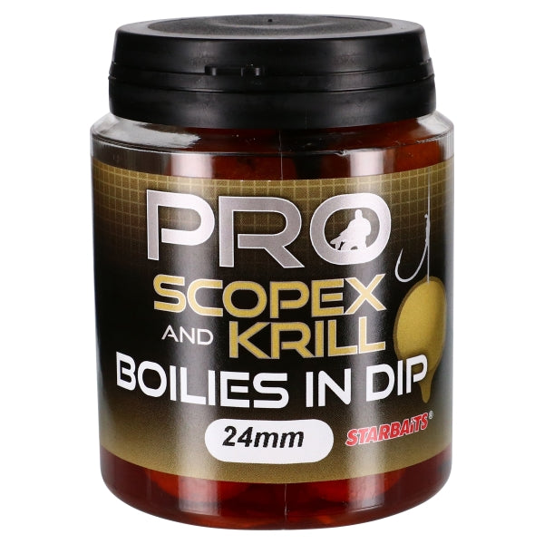 Boilies in Dip Starbaits Probiotic Scopex Krill 24 mm