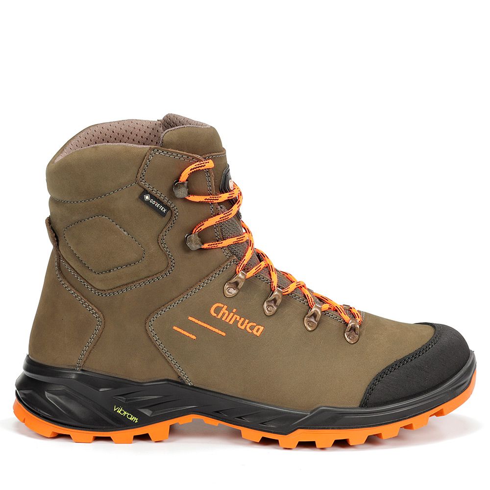 Botas Chiruca Game Force Hi Vis 38 Gore-Tex Verde y Naranja