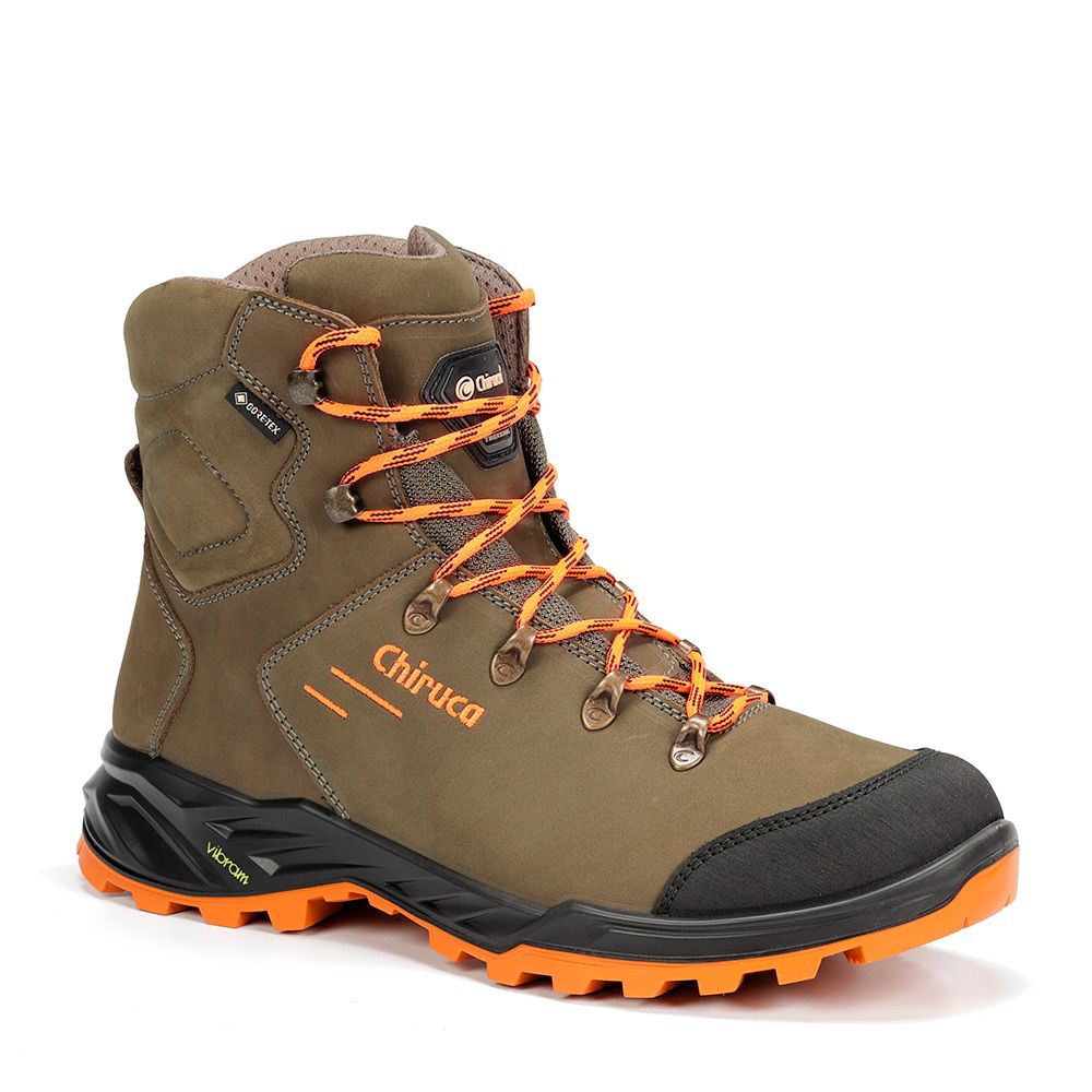 Botas Chiruca Game Force Hi Vis 38 Gore-Tex Verde y Naranja