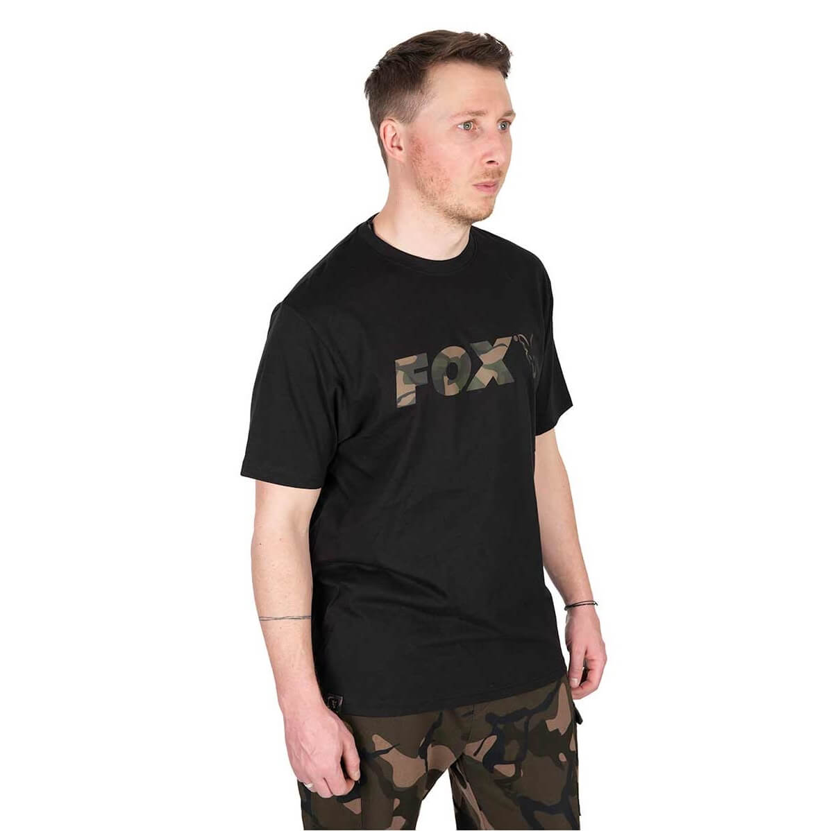 Camiseta Fox Logo T Negro/Camo