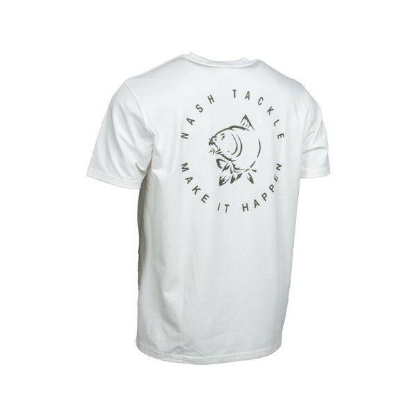 Camiseta Nash Make It Happen Carp Logo Blanca