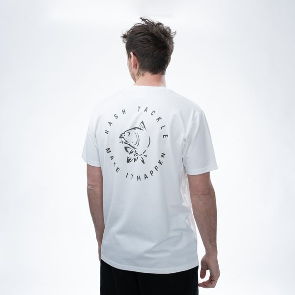 Camiseta Nash Make It Happen Carp Logo Blanca