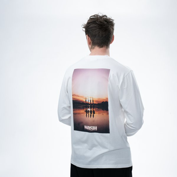 Camiseta Nash Make It Happen Sunset Blanca manga larga