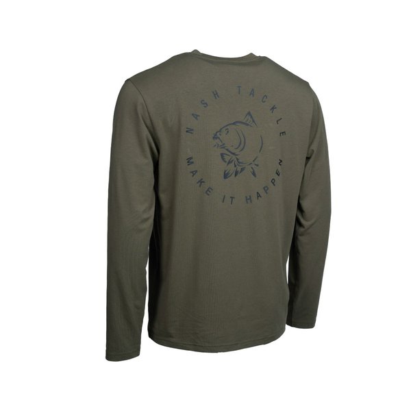 Camiseta Nash Make It Happen Verde manga larga