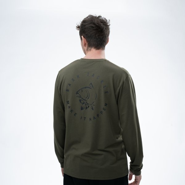 Camiseta Nash Make It Happen Verde manga larga