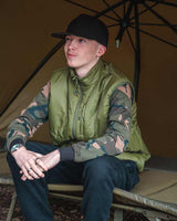 Chaleco sin mangas Fox Olive Verde - Tienda Carpfishing