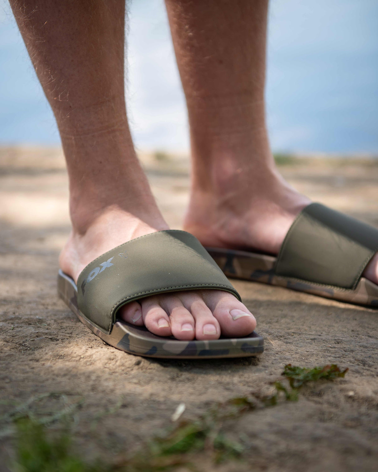 Chanclas Fox Sliders Caqui/Camo