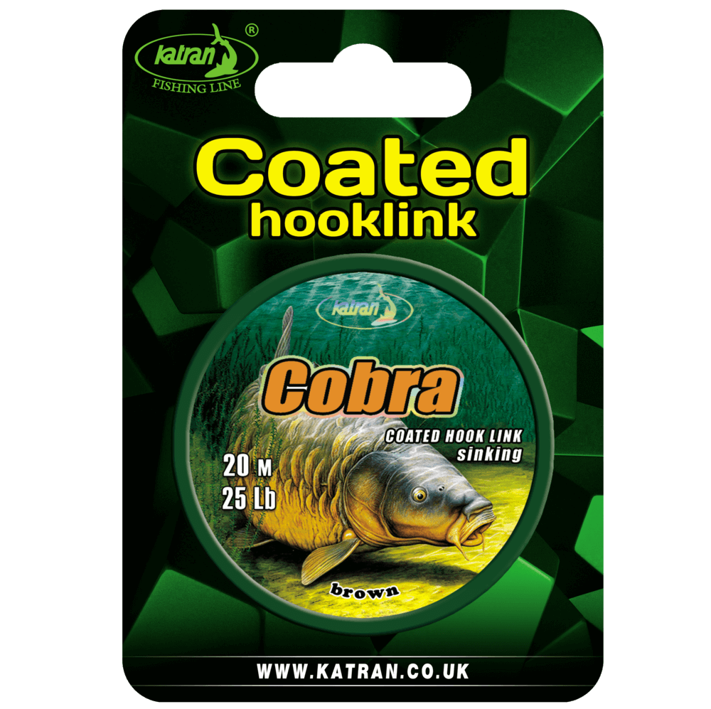 Trenzado Katran Coated Hooklink Cobra 25 lb 20 m