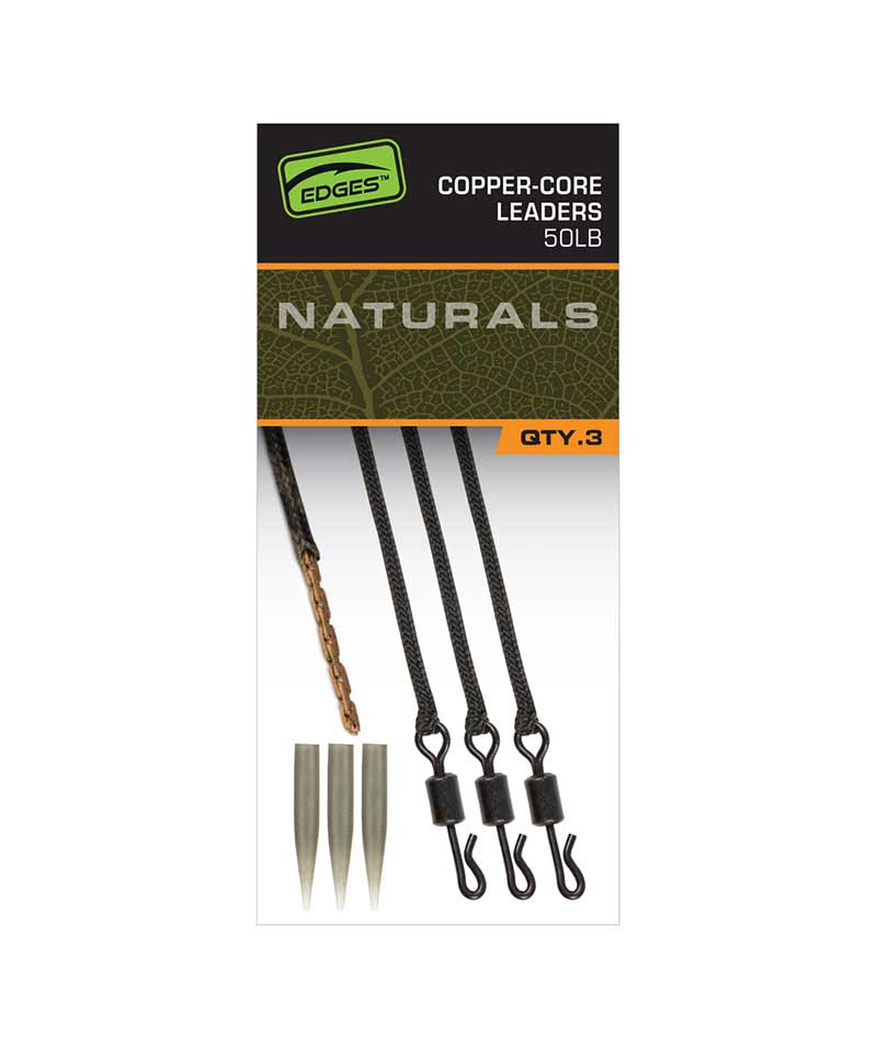 Copper-Core Leaders Fox Edges Naturals 50 lb