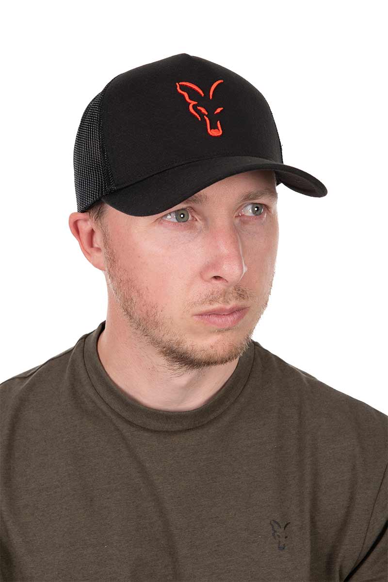 Gorra Fox Trucker Negro-Naranja