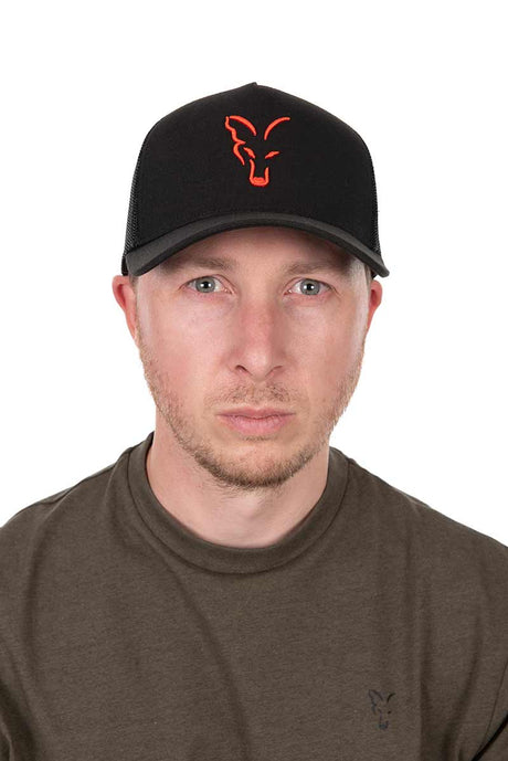 Gorra Fox Trucker Negro-Naranja