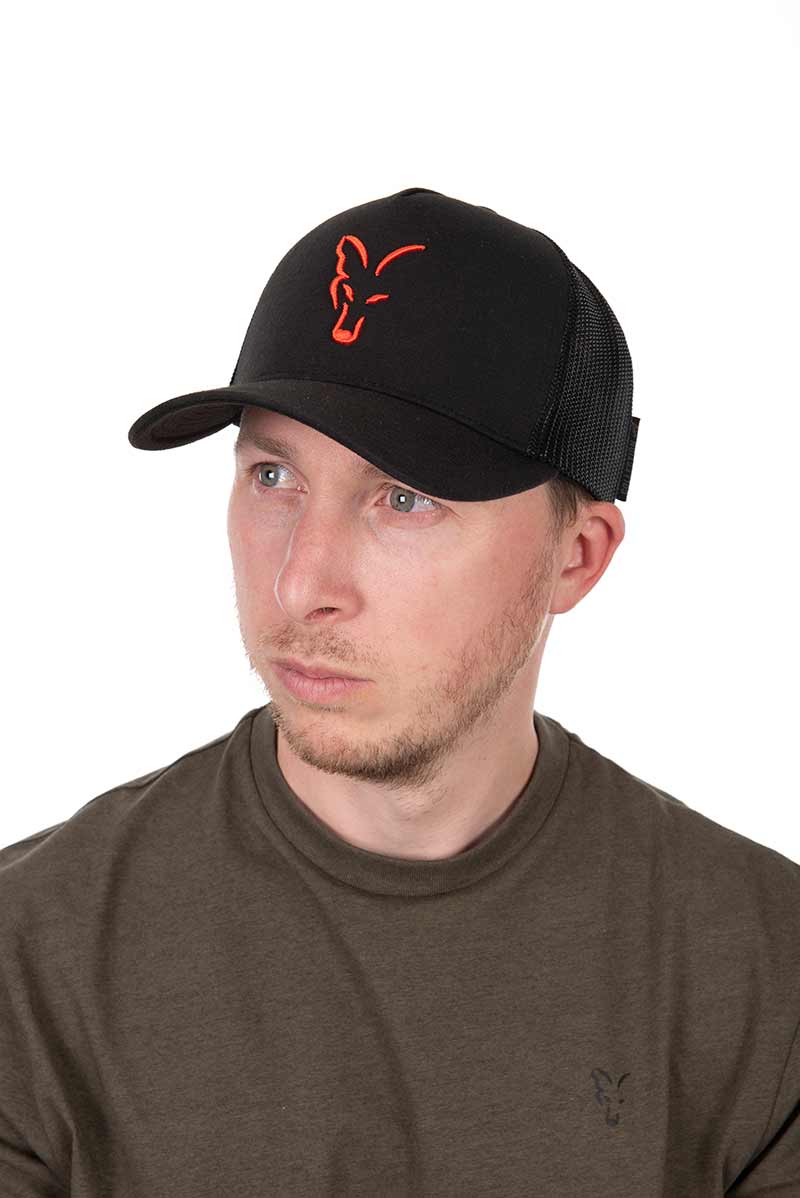 Gorra Fox Trucker Negro-Naranja