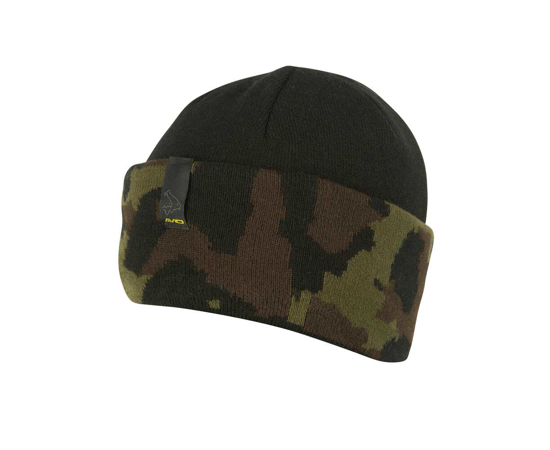 Gorro Avid Carp Negro y Camo