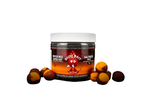 Halfness Dudi Bait Mister Red Super Hot Spicy Fish 14 mm - Tienda Carpfishing