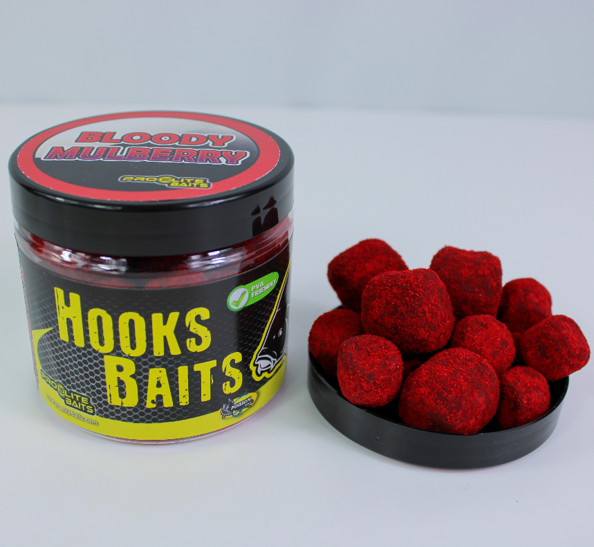 Hook Pellets en polvo Pro Elite Baits Bloody Mulberry 14-20 mm