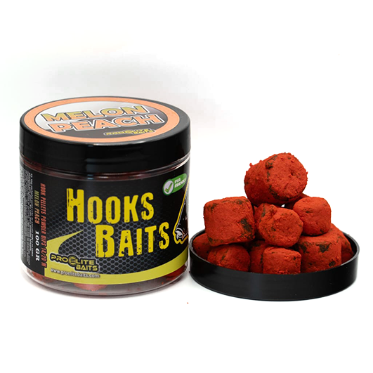 Hook Pellets en polvo Pro Elite Baits Melon & Peach 14-20 mm